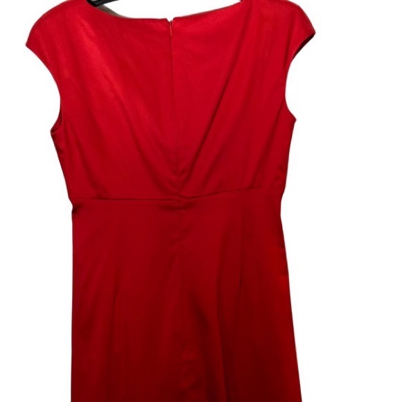 Ralph Lauren Women's
Faux Wrap Ruched
Cocktail Dress Red Size 8 - Picture 4 of 5